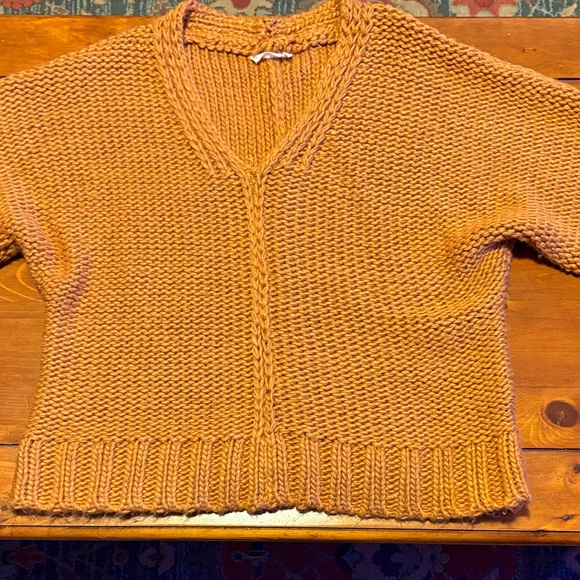 Women's Orange/brown Knit Sweater - Picture 1 of 4